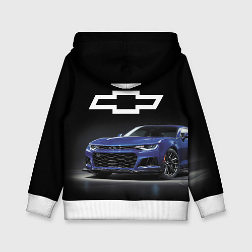 Детская толстовка Chevrolet Camaro ZL1 Motorsport / 3D-Белый – фото 2