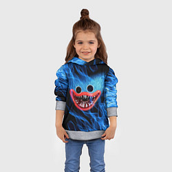 Толстовка-худи детская POPPY PLAYTIME ХАГИ ВАГИ В ОГНЕ, цвет: 3D-меланж — фото 2