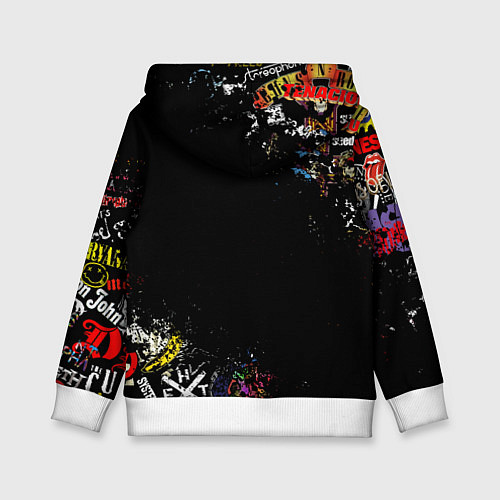Детская толстовка MANESKIN, ЛОГОТИПЫ РОК ГРУПП / 3D-Белый – фото 2