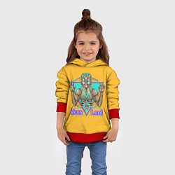 Толстовка-худи детская Moon lord, цвет: 3D-красный — фото 2