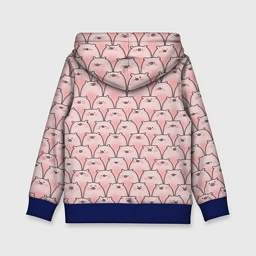 Детская толстовка Пухлые хрюни / 3D-Синий – фото 2