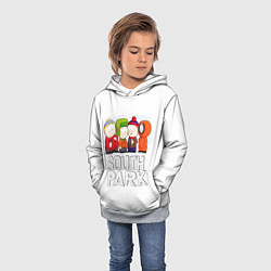 Толстовка-худи детская South Park - Южный парк Кенни, Кайл, Стэн и Эрик, цвет: 3D-меланж — фото 2