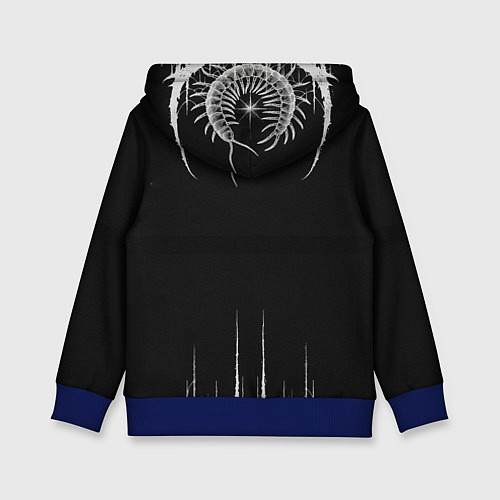 Детская толстовка DEAD INSIDE, Сороконожка / 3D-Синий – фото 2