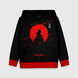Толстовка-худи детская Hakurou - О моем перерождении в слизь, цвет: 3D-красный
