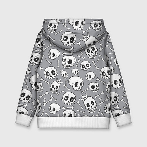 Детская толстовка Skulls & bones / 3D-Белый – фото 2