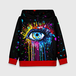 Детская толстовка Арт Глаз Брызги