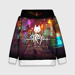 Толстовка-худи детская Stray: Poster, цвет: 3D-белый