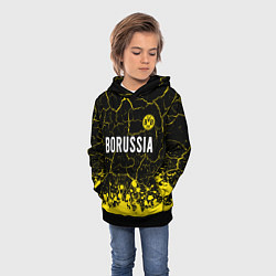 Толстовка-худи детская BORUSSIA Брызги, цвет: 3D-черный — фото 2