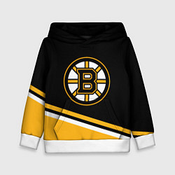 Детская толстовка Бостон Брюинз, Boston Bruins Диагональные полосы