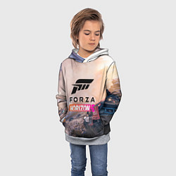 Толстовка-худи детская Форза Forza horizon 5, цвет: 3D-меланж — фото 2