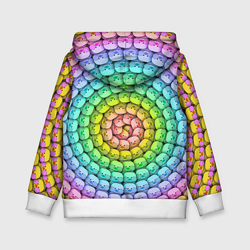 Детская толстовка Psychedelic Lalafanfan / 3D-Белый – фото 2