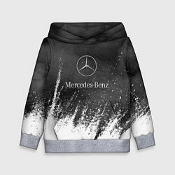 Толстовка-худи детская Mercedes-Benz: Облако с Брызгами, цвет: 3D-меланж