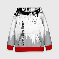 Толстовка-худи детская Mercedes-Benz - Текстура, цвет: 3D-красный