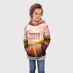 Толстовка-худи детская Закат Forza Horizon 5, цвет: 3D-меланж — фото 2