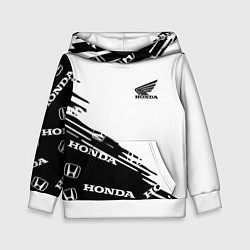 Толстовка-худи детская Honda sport pattern, цвет: 3D-белый