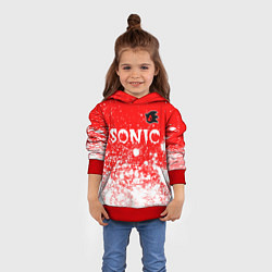 Толстовка-худи детская SONIC EXE Арт, цвет: 3D-красный — фото 2