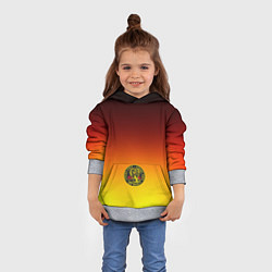 Толстовка-худи детская Кобра Кай Cobra Kai Gadient, цвет: 3D-меланж — фото 2