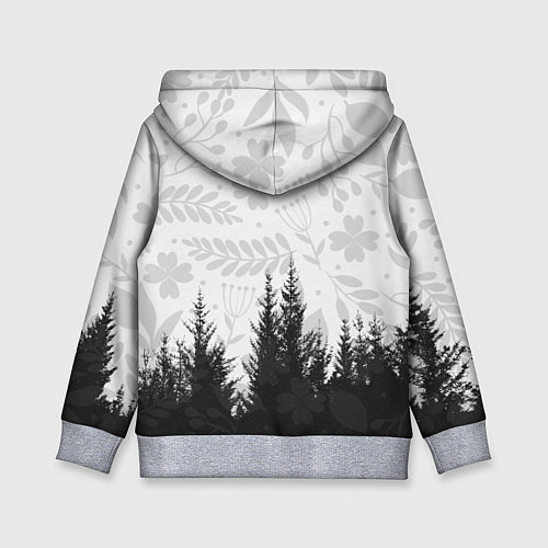 Детская толстовка Russian Тайга / 3D-Меланж – фото 2