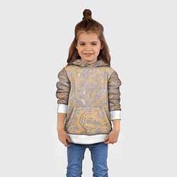 Толстовка-худи детская Небесная механика, цвет: 3D-белый — фото 2