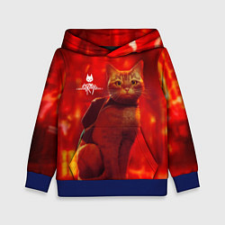 Толстовка-худи детская The Stray, цвет: 3D-синий