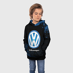 Толстовка-худи детская Volkswagen - Объемный, цвет: 3D-черный — фото 2