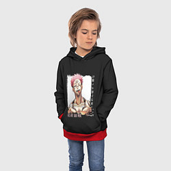 Толстовка-худи детская Mad Roymen, цвет: 3D-красный — фото 2
