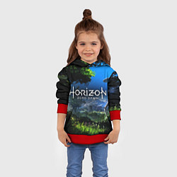 Толстовка-худи детская Horizon Zero Dawn Топ, цвет: 3D-красный — фото 2