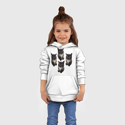 Толстовка-худи детская Чмоня, цвет: 3D-белый — фото 2