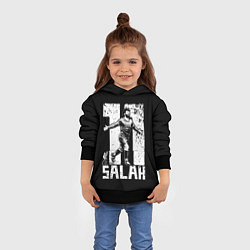 Толстовка-худи детская Мохамед Салах Mohamed Salah, цвет: 3D-черный — фото 2