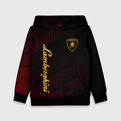 Толстовка-худи детская Lamborghini Ламборгини, цвет: 3D-черный