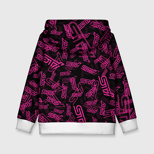 Детская толстовка SUBARU STI PATTERN / 3D-Белый – фото 2