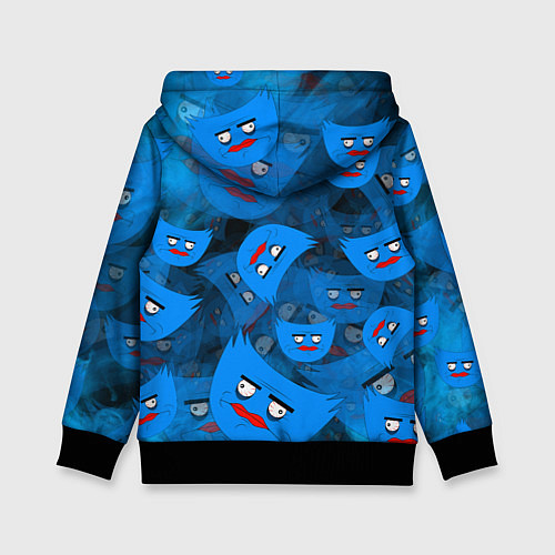 Детская толстовка Poppy Playtime Pattern background / 3D-Черный – фото 2