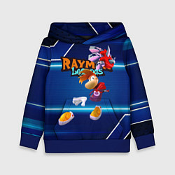 Толстовка-худи детская Rayman Legends Blue, цвет: 3D-синий