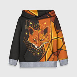 Толстовка-худи детская Лиса Этника, цвет: 3D-меланж