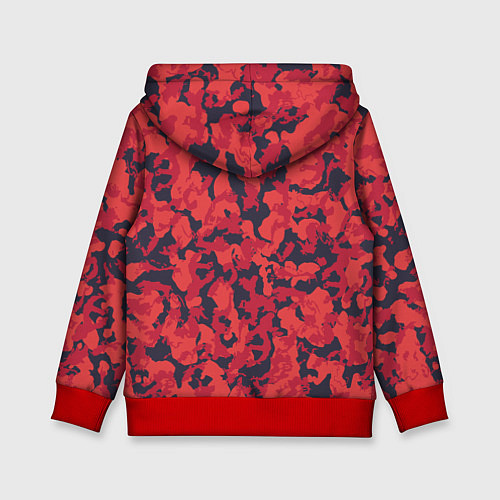 Детская толстовка Веселый динозавр на скейте / 3D-Красный – фото 2