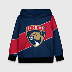 Толстовка-худи детская Florida Panthers , Флорида Пантерз, цвет: 3D-черный