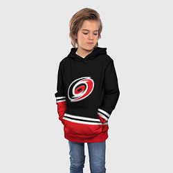 Толстовка-худи детская Carolina Hurricanes , Каролина Харрикейнз, цвет: 3D-красный — фото 2