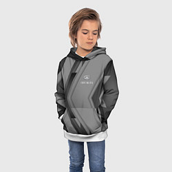 Толстовка-худи детская Infinity Autosport, цвет: 3D-белый — фото 2