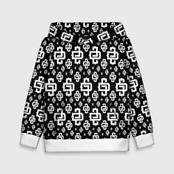 Толстовка-худи детская Black Pattern Dope Camo Dope Street Market, цвет: 3D-белый