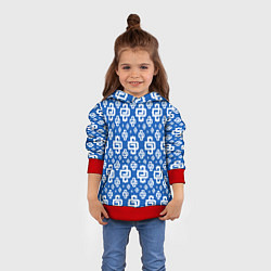 Толстовка-худи детская Blue Pattern Dope Camo Dope Street Market, цвет: 3D-красный — фото 2