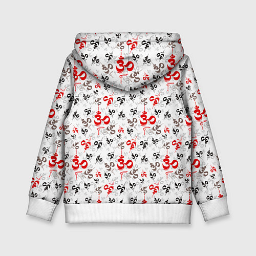Детская толстовка Мантра ОМ АУМ / 3D-Белый – фото 2