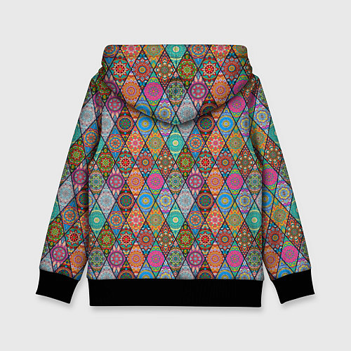 Детская толстовка Мандалы Текстура / 3D-Черный – фото 2