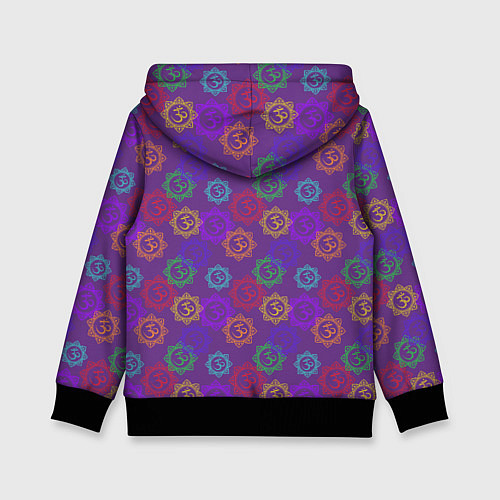 Детская толстовка Мантра ОМ - Аум / 3D-Черный – фото 2