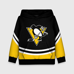 Толстовка-худи детская Pittsburgh Penguins Питтсбург Пингвинз, цвет: 3D-черный