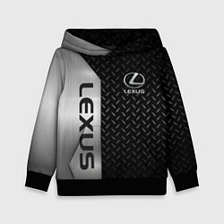 Толстовка-худи детская Lexus Лексус Сталь матал, цвет: 3D-черный
