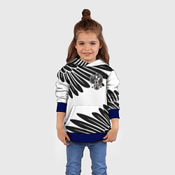 Толстовка-худи детская ГЕРБ РОССИИ КРЫЛЬЯ СВОБОДЫ, цвет: 3D-синий — фото 2