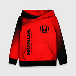 Толстовка-худи детская HONDA DREAMS - Огонь, цвет: 3D-черный