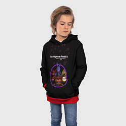 Толстовка-худи детская Five Nights at Freddys - персонажи из игры, цвет: 3D-красный — фото 2