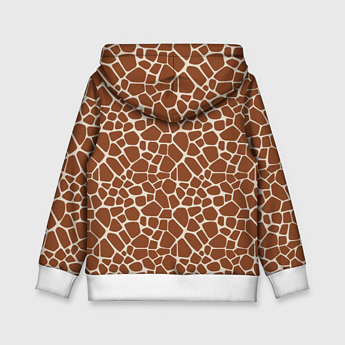 Детская толстовка Шкура Жирафа - Giraffe / 3D-Белый – фото 2