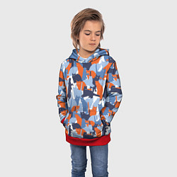 Толстовка-худи детская Домашние Питомцы Кошки, цвет: 3D-красный — фото 2